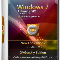 Windows 7 Ultimate x86/x64 nBook IE11 by OVGorskiy 01.2019 v.2 (RUS)
