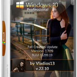 Windows 10 Professional x64 1709 By Vladios13 v.22.10 (RUS/2017)