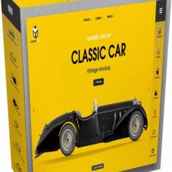 Creative Market - Vintage Classic Car Mockup