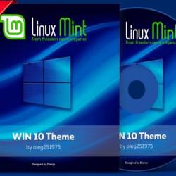 Linux Mint 19 Win10 theme by oleg251975 (amd 64)