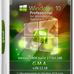 Windows 10 Pro for Workstations RS5 1809 x64 G.M.A. v.06.12.18 (RUS/2018)