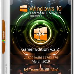 Windows 10 Enterprise LTSC x64 1809 Gamer Edition v.2.2 Team-LiL (Multi-38/RUS/2019)