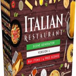 Creative Market - Italian Restaurant Scene Generator