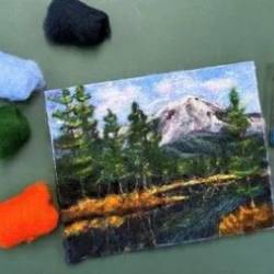 Needle Felt Art: Paint With Wool