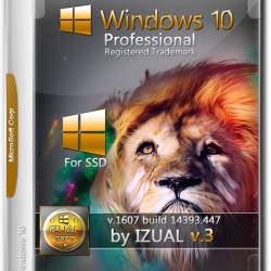 Windows 10 Professional x64 14393.447 VLSC by IZUAL v.3 (RUS/2016)