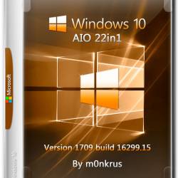 Windows 10 v.1709 x64 AIO 22in1 m0nkrus (RUS/ENG/2017)