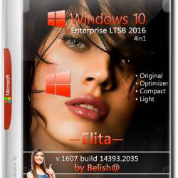 Windows 10 Enterprise LTSB 2016 x86 14393.2035 Elita by Bellish@ (RUS/2018)