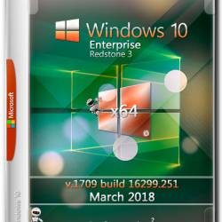 Windows 10 Enterprise x64 RS3 16299.251 March 2018 by Generation2 (MULTi-7/RUS)