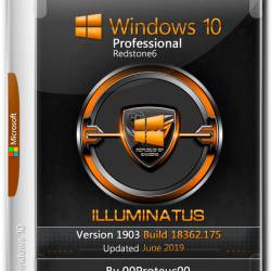 Windows 10 Pro x64 18362.175 Illuminatus by 00Proteus00 (ENG+RUS+GER/2019)