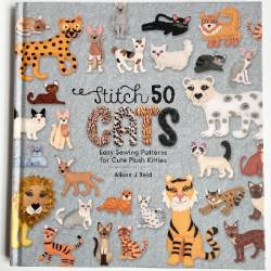 Stitch 50 Cats. Easy sewing patterns for cute plush kitties