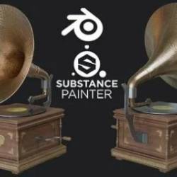 Creating A Gramophone In Blender And Substance Painter