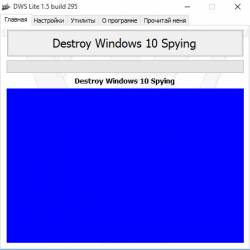 Destroy Windows 10 Spying 1.5 Build 295