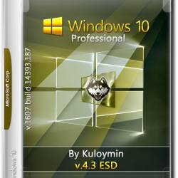 Windows 10 Pro x64 1607 Build 14393.187 by Kuloymin v.4.3 ESD (RUS/2016)
