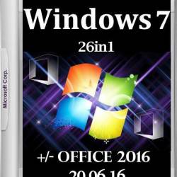 Windows 7 SP1 x86/x64 26in1 +/- Office 2016 by SmokieBlahBlah 20.09.16 (2016) RUS