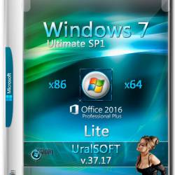 Windows 7 Ultimate SP1 x86/x64 Lite & Office2016 v.37.17 (RUS/2017)