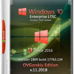 Windows 10 Enterprise LTSC x64 1809 Office16 by OVGorskiy 11.2018 (RUS)