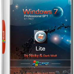 Windows 7 Professional x86 Lite April 2019 By Nicky & Dark Wolf (RUS/ENG)