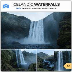 PHOTOBASH - ICELANDIC WATERFALLS