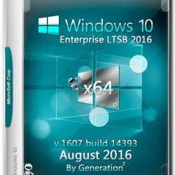 Windows 10 Enterprise LTSB 2016 x64 v.1607 14393 Aug2016 by Generation2 (MULTi-7/RUS)