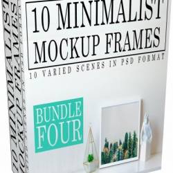 CreativeMarket - 10 Minimalist White Mockup Frames