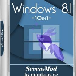 Windows 8.1 SevenMod AIO -10in1- Activated by m0nkrus v.2 (x64/RUS/ENG)