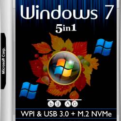 Windows 7 x86/x64 5in1 WPI & USB 3.0 + M.2 NVMe by AG 10.2017 (MULTI/RUS)