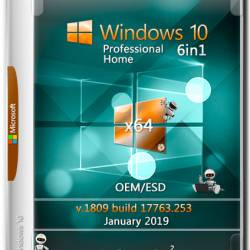 Windows 10 x64 Pro/Home 6in1 Jan 2019 by Generation2 (ENG+RUS+GER)