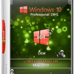 Windows 10 Pro x64 19H1 OEM May 2019 by Generation2 (RUS)