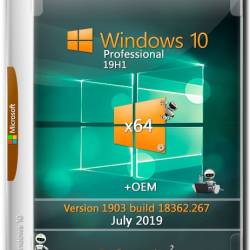 Windows 10 Pro x64 19H1 18362.267 July 2019 by Generation2 (RUS)