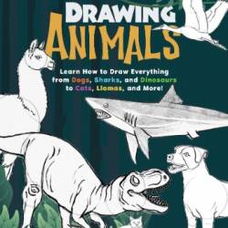 Drawing Animals: Learn How to Draw Everything from Dogs, Sharks, and Dinosaurs to Cats, Llamas, and More! - Lise Herzog