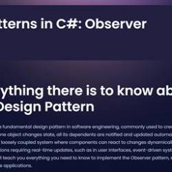 Dometrain - Design Patterns in C# - Observer