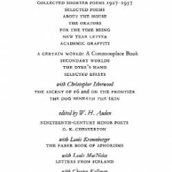 Epistle to a Godson - Auden, W. H.