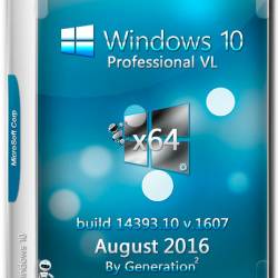 Windows 10 Pro VL x64 build 14393.10 v.1607 ESD August 2016 by Generation2 (MULTi-7/RUS)