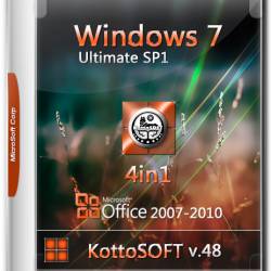 Windows 7 Ultimate SP1 x86/x64 4in1 Office 2007-2010 v.48 KottoSOFT (RUS/2016)