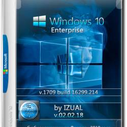 Windows 10 Enterprise x64 1709.6299.214 by IZUAL v.02.02.18 (RUS/ENG/2018)