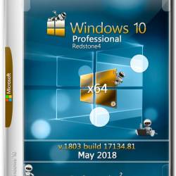 Windows 10 Pro x64 RS4 v.1803.17134.81 May 2018 by Generation2 (RUS/MULTi7)
