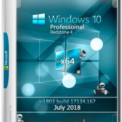 Windows 10 Pro x64 RS4 v.1803.17134.167 July 2018 by Generation2 (RUS/MULTi7)