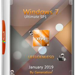 Windows 7 Ultimate SP1 x64 3in1 OEM Jan 2019 by Generation2 (MULTi7/RUS)