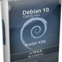 Debian GNU/Linux 10 x64 Buster KDE by Lazarus (RUS/ENG/2020)