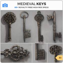 PHOTOBASH - MEDIEVAL KEYS