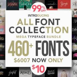 All Fonts Collection - Mega Typeface Bundle