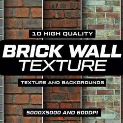 10 Brick Wall Texture (JPG, PNG)