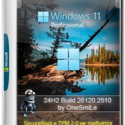 Windows 11  Pro by OneSmiLe 24H2 build 26120.2510 (RUS/2024)