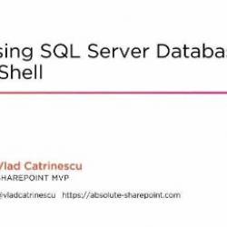 Accessing SQL Server Databases from PowerShell