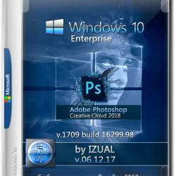 Windows 10 Enterprise x64 1709 Photoshop CC 2018 by IZUAL v.06.12.17 (RUS/2017)