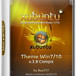 Xubuntu 16.04 i386 Theme Win7/10 v.3.8 Compiz (2017) RUS