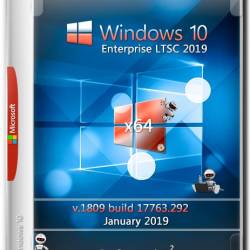 Windows 10 Enterprise LTSC x64 v.1809.17763.292 Jan 2019 by Generation2 (RUS)