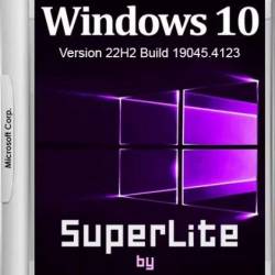 Windows 10  Lite 22H2 Build 19045.4123 by Den (Ru/2024)