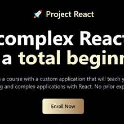 Project React - Build a complex React project as a total beginner