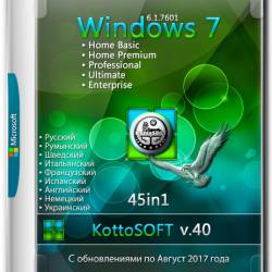 Windows 7 SP1 x64 45in1 KottoSOFT v.40 (RUS/MULTi9/2017)